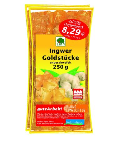 Ginger. Gold pieces in a double pack (0.5 kg)