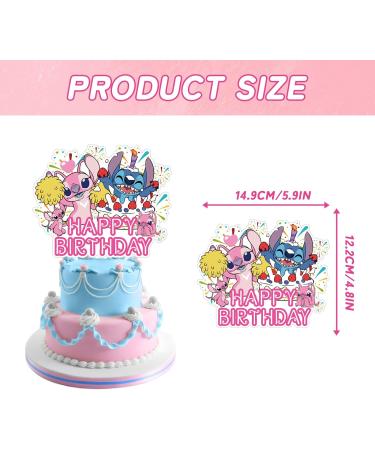 25Pcs Stitch Party Cake Decorations Stitch Birthday Cupcake Toppers for Stitch Party Supplies - Buy Online on GoSupps.com