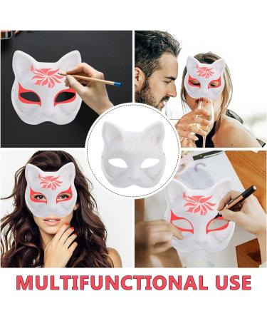 Diy Unpainted Masquerade Masks - 5pcs Unfinished Blank Paper Masks for Creative Painting - Buy Online on GoSupps.com