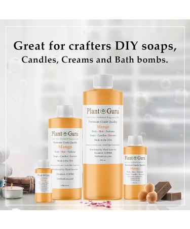 Mango Fragrance Oil 4 fl. oz | Scented Oil for DIY Soap Candles Bath Bombs & More | Ideal for Aromatherapy & Lotions - International Shipping Available - Buy Online on GoSupps.com