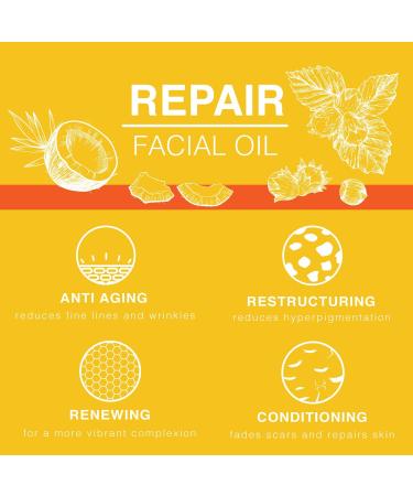 BEAUTE DE PROVENCE Active REPAIR Facial Oil | Enhanced with Coconut & Hazelnut Oil | Soften, Moisturizing and Hydrating Leaving Skin Smooth & Glowing | Repair & Nourish Damaged Skin - 2oz - Buy Online on GoSupps.com