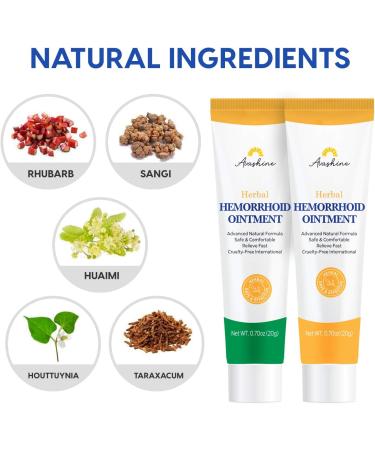 Hemorrhoid & Fissure Gel - Natural Chinese Herbal Treatment (2 Tubes) - Buy Online on GoSupps.com