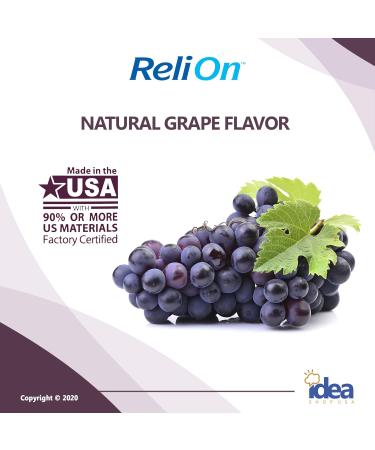 ReliOn Grape Glucose Tablets 50 Ct + Diabetes Care Guide - 2 Item Bundle - Buy Online on GoSupps.com