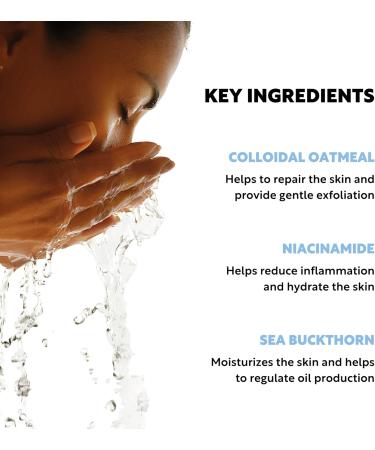 Clever Soap 2% Colloidal Oatmeal & Niacinamide Face Wash - Gentle Hydrating Cleanser for Eczema, Rosacea, Psoriasis & Dry, Sensitive Skin - Daily Skincare for Women & Men - Buy Online on GoSupps.com