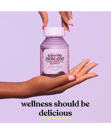 Lemme Debloat - Digestive & Gut Health Gummies with 2 Clinically Studied Probiotics & Prebiotic Vegetarian Gluten Free Non GMO BlackBerry Flavor (60 Count) 60 Count (Pack of 1) - Buy Online on GoSupps.com