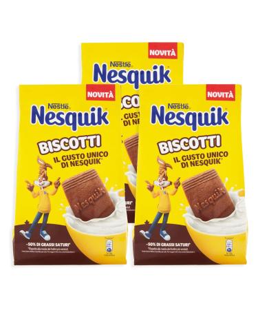 CAIYA 3X Nestle Nesquik Cocoa and Fresh Milk Biscuits Maxi Pack 300g - New for 2023 3 Packs
