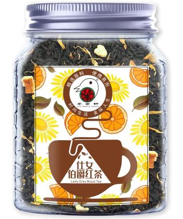Plant Gift Lady Gray Black Tea Ceylon Black Tea Peel Orange Chrysanthemum Fruit Hot and Iced Tea Natural Flavored Loose Leaf 50g/1.76oz - Buy Online on GoSupps.com