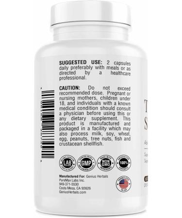 Thyroid Support Supplement - Advanced Non-GMO Formula with Iodine | Boost Metabolism & Energy | 60 Capsules - Buy Online on GoSupps.com