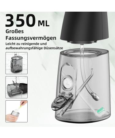 Powerful Wireless Oral Shower - 9 Modes 4 Nozzles IPX7 Waterproof 350ml Tank | Ideal for Home & Travel - Buy Online on GoSupps.com