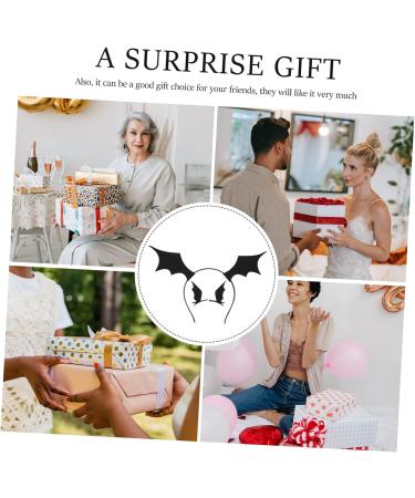 Beavorty 2 Sets bat headband hair clip halloween bats halloween bat hair clips halloween party headdress halloween headband wings costume Party Supplies hair accessories ear fabric women's - Buy Online on GoSupps.com