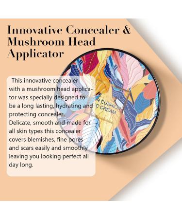 2024 New Mushroom Head Air Cushion CC Cream - BB Cream Face Makeup Moisturizing Full Coverage CC Cream Foundation Long-Lasting Matte Concealer (Ivory 1pcs) 1 g (Pack of 1) Ivory - Buy Online on GoSupps.com