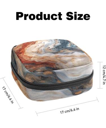 Multicoloured Marble Makeup Bag for Women and Girls - Travel Cosmetic Organizer - Buy Online on GoSupps.com