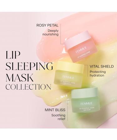FEMMUE Lip Sleeping Mask (Rosy Petal) | Hydrating Balm to Soften Dry Chapped Lips | Overnight Moisturizing Treatment With Vitamin E | Korean Beauty Skincare - Buy Online on GoSupps.com