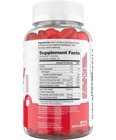 Keto ACV Gummies 1000mg for Advanced Weight Loss | Apple Cider Slimming Gummy for Detox & Metabolism | 60 Vegan Gummies - Buy Online on GoSupps.com