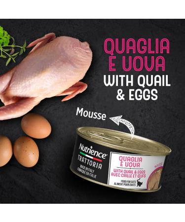 Nutrience Trattoria with Quail & Eggs Mousse Cat Food 85g - Buy Online on GoSupps.com