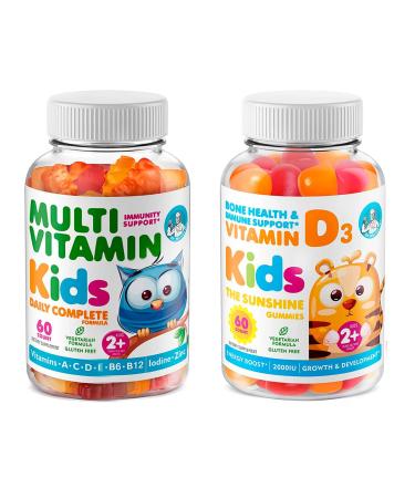 DR. MORITZ Kids Multivitamin Gummies and Vitamin D Gummies for Kids & Adults