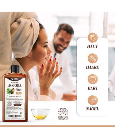 Jojoba Oil Organic 250 ml - 100% Pure Natural & Cold Pressed - Buy Online Internationally - Buy Online on GoSupps.com