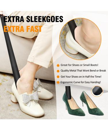 OIATAIO Premium 16.5 Inch Stainless Steel Shoe Horn - Black (7.05 oz) - Buy Online on GoSupps.com