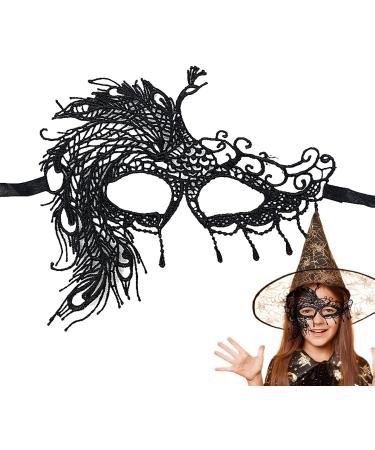 Shakven Lace Eye Masque Black Lace Eye Masque - Animal-Shaped Eyemask Festivals Decoration Themed Party Cosplay for Prom - Buy Online on GoSupps.com