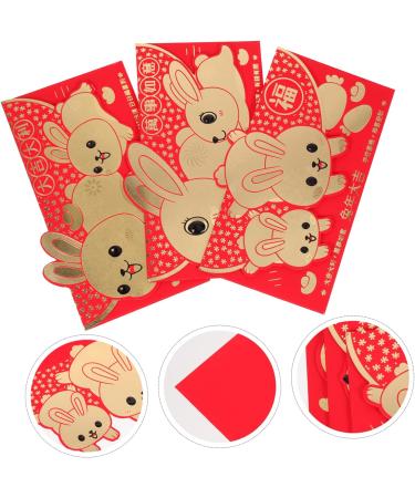 ABOOFAN 36 Pcs Year of The Rabbit Lucky Packet Bunny Hong Bao 2023 New Year Envelopes Lunar Hong Bao 2023 Year Red Packet Money Gift Cartoon Red Packets Design Paper Chinese Style - Buy Online on GoSupps.com