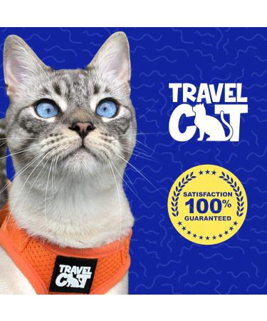 Reflective Travel Cat Harness and Leash Set - Lightweight & Breathable - Snug Fit for True Adventurers - Strong Snap Clip - Large Grey - Buy Online on GoSupps.com