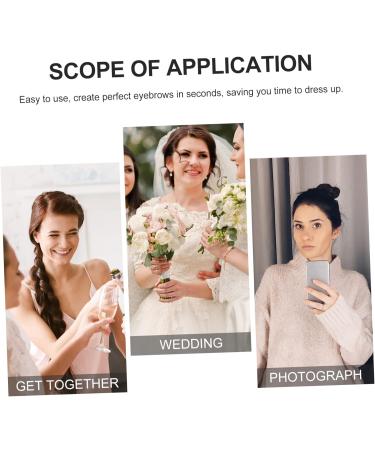 Ipetboom 12 sheets Artificial Stickers Eyebrow False Imitation Transfer Sticker for Transfers Hairlike 21x15cm Black - Buy Online on GoSupps.com