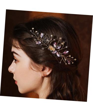 Housoutil diamond wedding hair accessories for brides hair accessories bride prom Xiuhe clothing child wedding vintage hair comb wedding accessories for brides hair comb clips - Buy Online on GoSupps.com