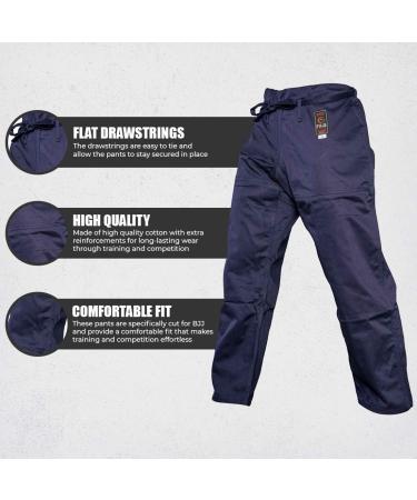 Fuji BJJ Gi Pants - Navy, A1 Size | High-Quality Jiu Jitsu Bottoms - Buy Online on GoSupps.com