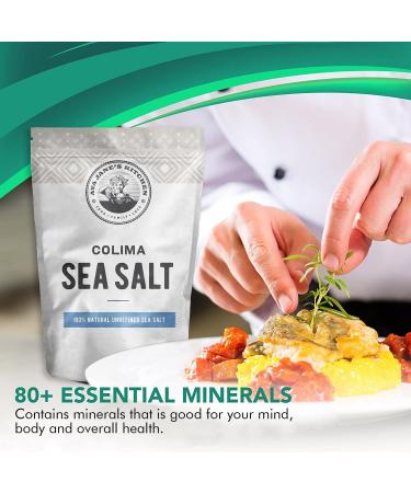 AVA JANE'S KITCHEN Colima Sea Salt 100% Natural Coarse Unrefined Gourmet Kosher Salt - 8oz - Buy Online on GoSupps.com