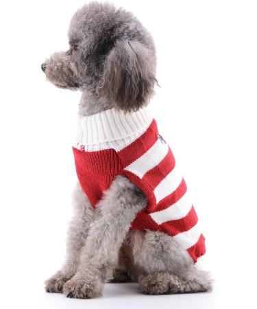 Buy Hrttsy Christmas Dog Sweater | Warm Winter Pet Costume for Small to Large Dogs - Cozy Red Pullover - Buy Online on GoSupps.com