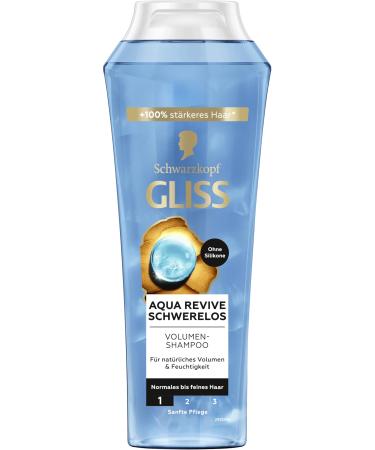 Gliss Kur Gliss Aqua Revive Shampoo (250ml) shampoo for normal to dry hair for an extra dose of hydration and healthy shine