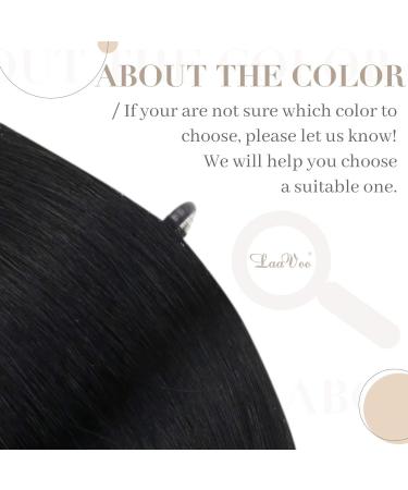 Black Keratin Bonding Extensions - 45cm Real Remi Hair - U Tips - 50g/50 Strands - Premium Quality Hair Extensions - Buy Online on GoSupps.com