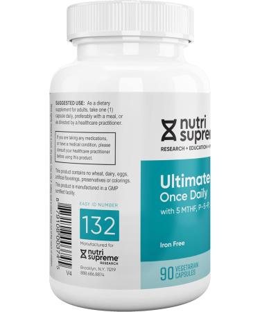 Nutri Supreme Ultimate Multivitamin for Men and Women | 20+ Vitamins & Minerals | Immune Support | Kosher & Vegetarian | 90-Day Supply - Buy Online on GoSupps.com