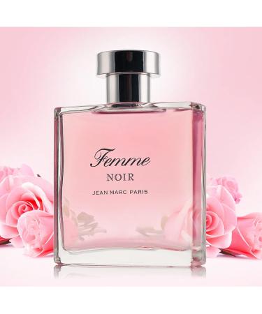 Jean Marc Paris Femme Noir Eau de Parfum Spray 100ml Women's Floriental Perfume 3.4 fl. oz notes of Strawberries Sweet Pink Rose and Vanilla - Buy Online on GoSupps.com