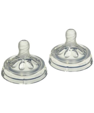 Philips AVENT Natural Baby Bottle Medium Flow Nipple 3M+ One Size 2 Count