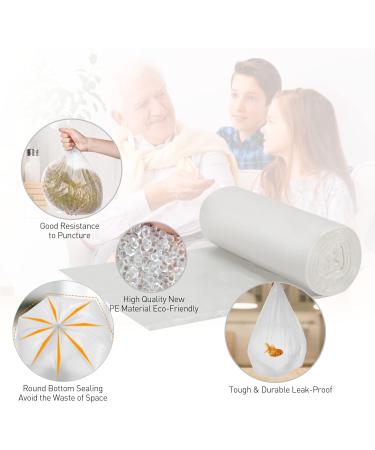 ToVii Small Bin Bags 50 Liter Extra Thick 0.98 Mil-75 Bags Small Pedal Bin Liners 13 Gallon Clear Garbage Bags Wastebasket Liners for kitchen Bedroom Bathroom Office Clear Clear(50L)75PCS - Buy Online on GoSupps.com