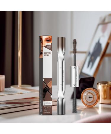 Volumizing Mascara | Double Ended Volume Eyelash Makeup Curling and Lengthening Mascara for Travel - For Day Travel Everyday Wear Celebrations Weddings Evenings Beauty - Buy Online on GoSupps.com