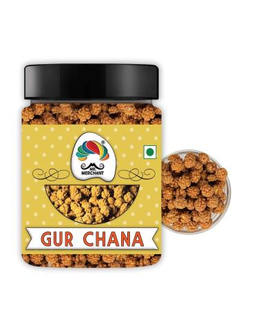 Mr. Merchant Gur Chana 250g |Deliciously Roasted Chana Coated in Jaggery | Immunity Booster_Packing May Vary