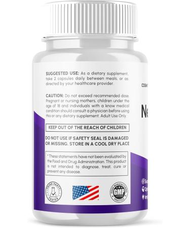 (5 Pack) Neurocept Capsules Official Neurocept Brain Supplement Pills with All Natural Ingredients Advanced Formula Support Pills with Max Strength Premium Vitamins for Women & Men (300 Capsules) - Buy Online on GoSupps.com