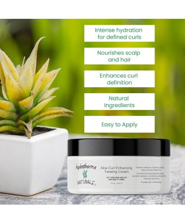 Hydratherma Naturals Aloe Curl Enhancing Twisting Cream - 8 Oz | Best Moisturizer for Curls International Shipping Available - Buy Online on GoSupps.com