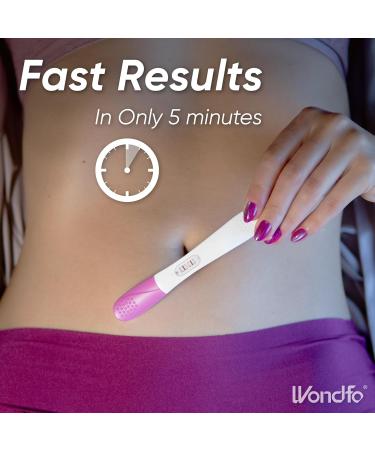 Wondfo Pregnancy Test Sticks 25 Pack - Rapid Detection Midstream Get One Step HCG Urine Test Result at Home - Get your HCG Result in 5 Seconds 25 count (Pack of 1) - Buy Online on GoSupps.com