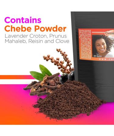 Uhuru Naturals Chebe Powder 100g - Natural African Hair Mask for Hair Growth & Strength - Dye Free with Lavender - Long Moisturized Hair for Men & Women - Buy Online on GoSupps.com