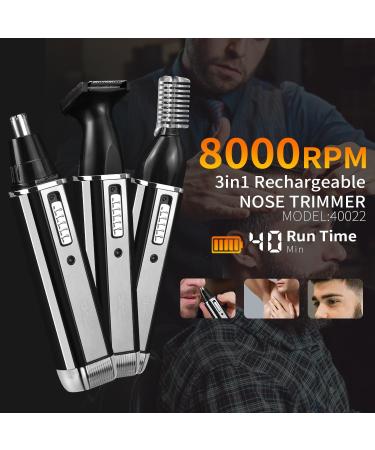 DSP 3-in-1 Waterproof Adjustable Beard Trimmer - Cordless Electric Beard Trimmer Bald Head Shaver & Nose Trimmer for Men | International Shipping - Buy Online on GoSupps.com