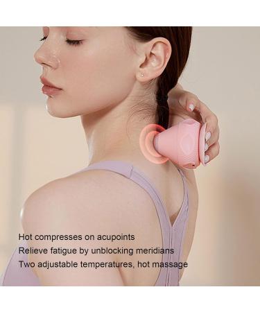 Electric Massage Ball - Wall-Mounted Heated Vibration Device for Back Neck & Shoulders (Pink) | International Shipping Available - Buy Online on GoSupps.com