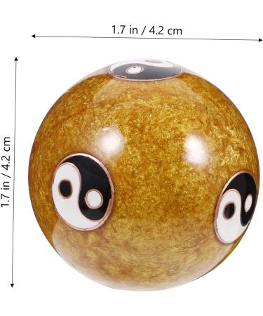 Healeved 10 STK Reusable Yin-Yang Massage Balls | Cloisonn Metal Foot & Hand Exercise Globes for Meditation & Fitness - International Shipping Available - Buy Online on GoSupps.com