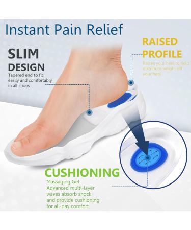 Sulpo Gel Heel Cushions - Silicone Inserts for Heel Spur Relief | Men's & Women's Gel Insoles (Size 40-46) - Ultimate Heel Protection - Buy Online on GoSupps.com
