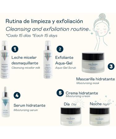 Aqua-gel facial scrub from Valquer Laboratories. With bamboo granules. Moisturizing anti-aging antioxidant and purifying. All skin types - 200 ml - Buy Online on GoSupps.com