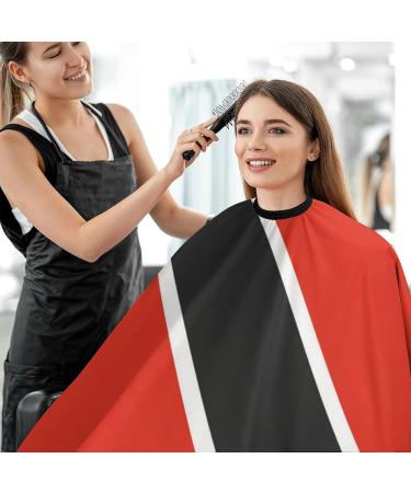 Trinidad and Tobago Flag Hair Cutting Cape Apron | Professional Salon Barber Apron with Snap Closure - International Shipping - Buy Online on GoSupps.com