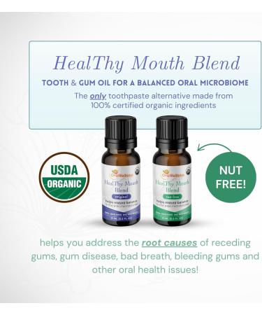 OraWellness Nut Free Healthy Mouth Blend Organic Toothpaste & Mouthwash Alternative Tooth Oil Natural Mouth Rinse for Healthy Teeth & Gums for Women Men and Kids Pack of 1 0.5 Fl Oz (Pack of 1) - Buy Online on GoSupps.com