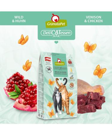 Granatapet Delicatessen Wild & Chicken Dry Cat Food 1.8 kg - Grain-Free Sugar-Free Tasty Feed for Adults - Buy Online on GoSupps.com